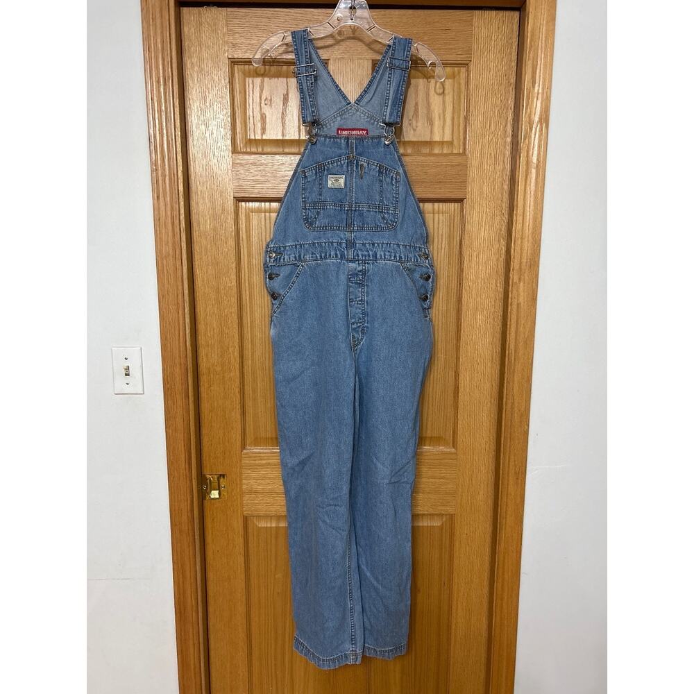 Union Bay Vintage 90s Workwear Cotton Denim Bib Overalls Dungarees medium